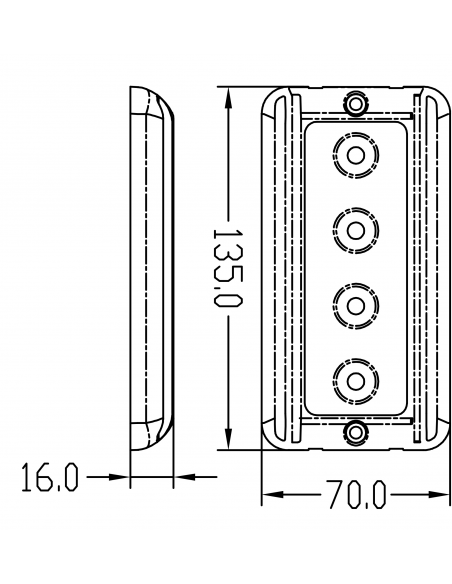 PLAFONIERA IN ALLUMINIO A 4 LED PLAFONIERA IN ALLUMINIO A 4 LED