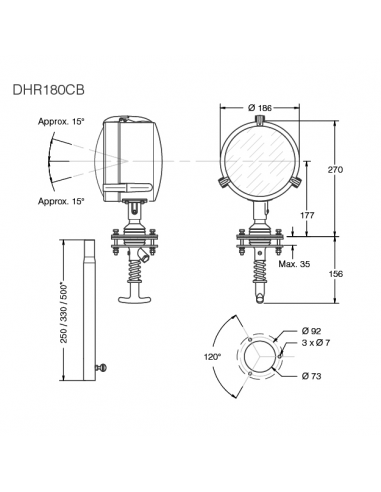 PROIETTORE DHR A LED