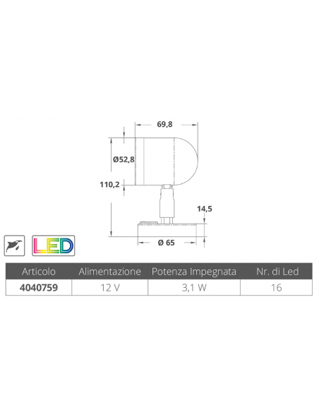 FARETTO ORIENTABILE A LED IN ACCIAIO INOX FARETTO ORIENTABILE A LED IN ACCIAIO INOX