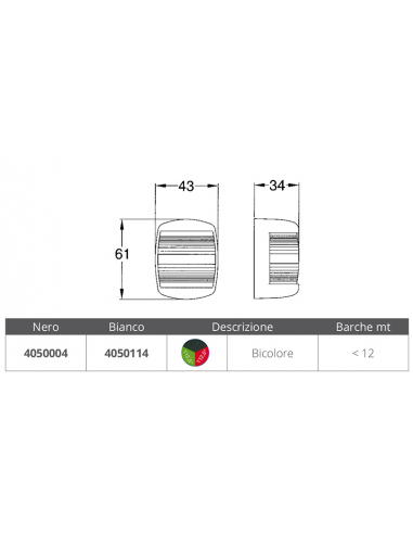 FANALE SERIE NETTUNO BICOLORE