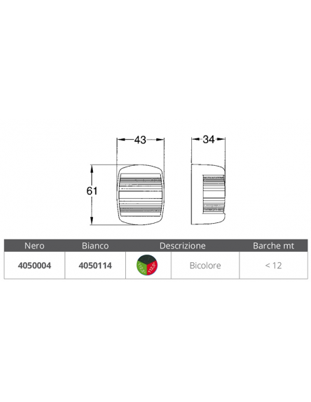 FANALE SERIE NETTUNO BICOLORE FANALE SERIE NETTUNO BICOLORE