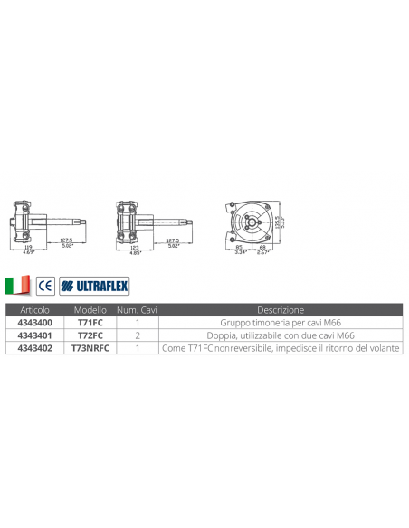 GRUPPO TIMONERIA T 72 FC