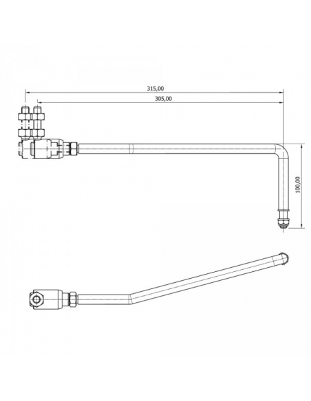BARRA RINVIO FISSA PER MOTORI JOHNSON-EVINRUDE BARRA RINVIO FISSA PER MOTORI JOHNSON-EVINRUDE