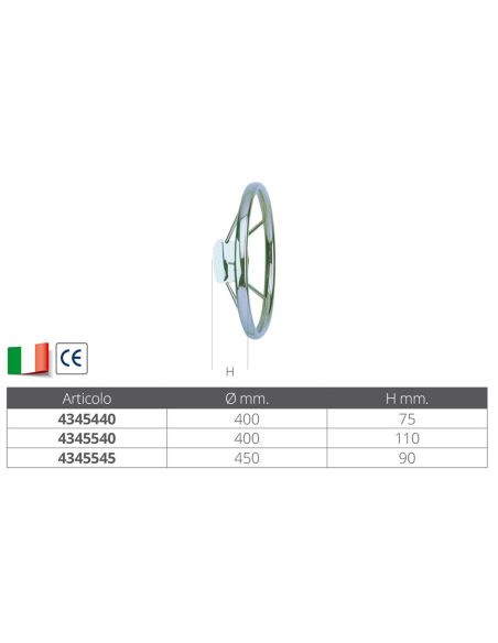 VOLANTI IN ACCIAIO INOX