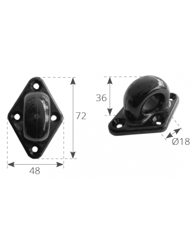 PIASTRA ANELLO IN PLASTICA