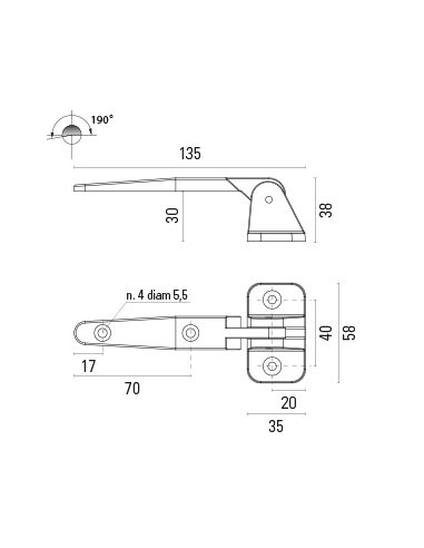 CERNIERA MM.135X58