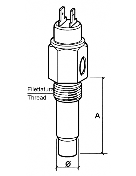 SENSORE VDO - TEMPERATURA ACQUA - TIPO G6