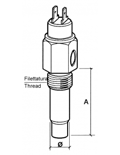SENSORE VDO - TEMPERATURA ACQUA - TIPO A7