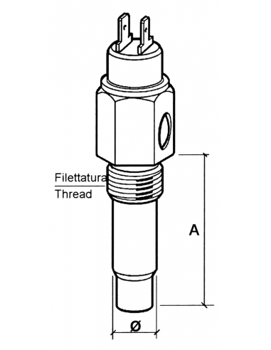 SENSORE VDO - TEMPERATURA ACQUA - TIPO A7
