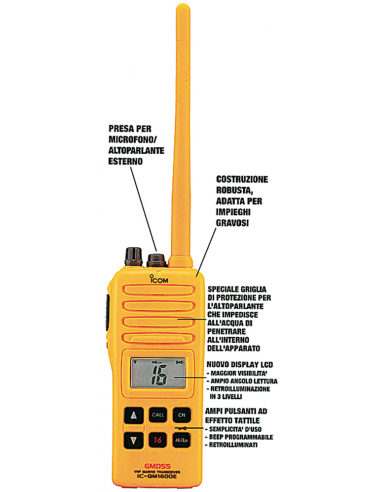 VHF GMDSS IC-GM1600E