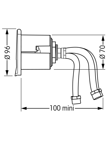 NICCHIA QUADRATA PER MISCELATORE NICCHIA QUADRATA PER MISCELATORE