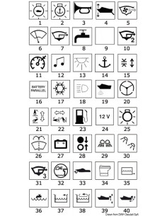 Bascule con simbologia illuminata