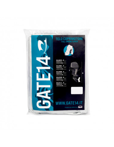GATE14® Telo Coprimotore Testa Fuoribordo Impermeabile Poliestere Anti-UV 
