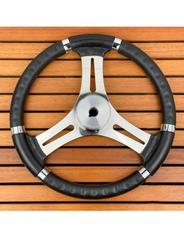 Volante a 3 razze 'Burano' nero Ø 350 mm
