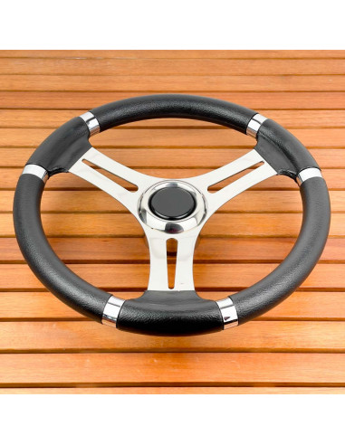 Volante a 3 razze 'Burano' nero Ø 350 mm