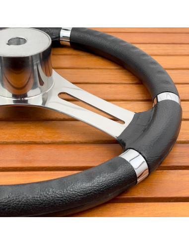 Volante a 3 razze 'Burano' nero Ø 350 mm
