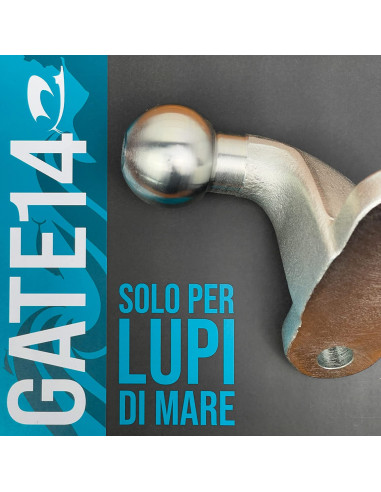 Gancio di traino con testa a sfera