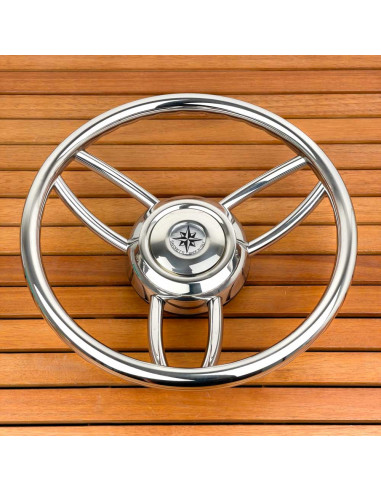Volante a 6 razze 'Asinara' inox  Ø...