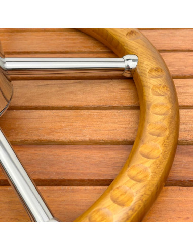Volante a 5 razze 'Lipari' in teak Ø...