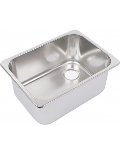 Lavello rettangolare in acciaio inox