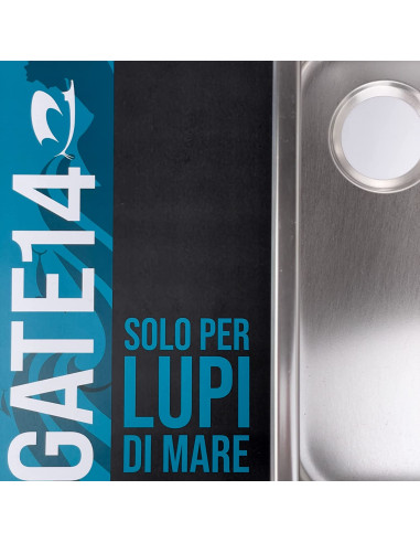 Lavello rettangolare in acciaio inox
