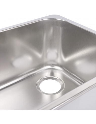 Lavello rettangolare in acciaio inox