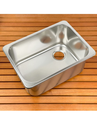 Lavello rettangolare in acciaio inox