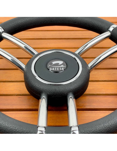 Volante a 6 razze 'Elba' nero Ø 350 mm