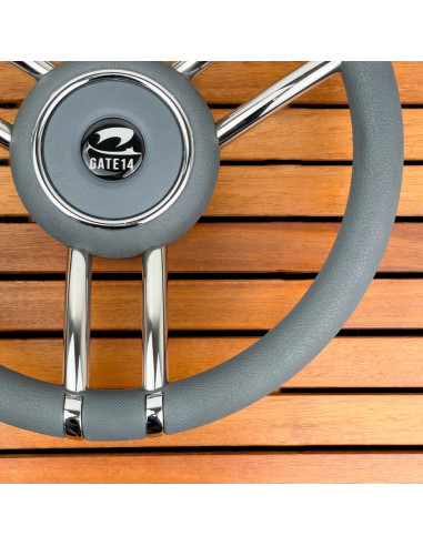 Volante a 6 razze 'Elba' grigio Ø 350 mm