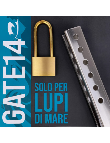 Dispositivo antifurto in acciaio inox per motori fuoribordo