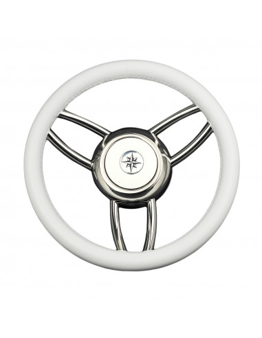 Volante a 6 razze 'Asinara' bianco Ø...
