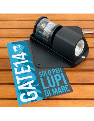 Fanale di via 225° + luce di coperta
