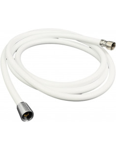 Tubo doccia in PVC bianco 1/2" F - 3/8" F