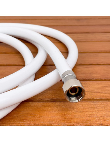 Tubo doccia in PVC bianco 1/2" F -...