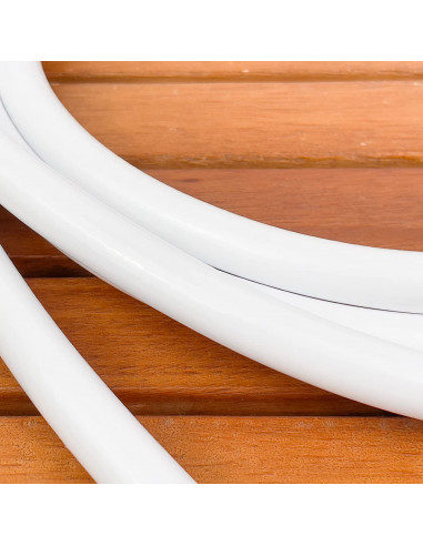 Tubo doccia in PVC bianco 1/2" F -...