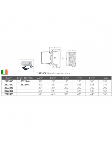 Sportelli Calpestabili Mm.270 X 373