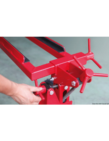 Carrello di sollevamento piedi poppieri