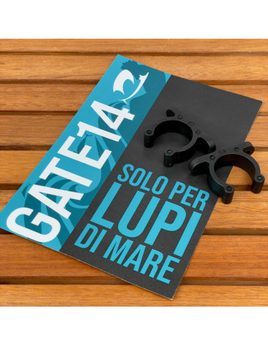 Clips ferma remo in plastica nera 2...