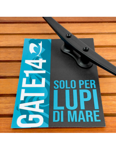 Bitta a galloccia in nylon nero 2 pz