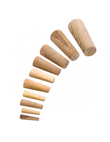 Set 10 tappi turafalle coni in legno...
