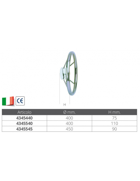VOLANTI IN ACCIAIO INOX
