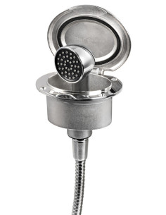 Box Elissa inox con Doccia e tubo nylon 2,5 m