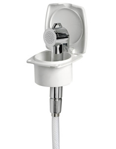Box doccia New Edge bianco tubo PVC 2,5 m