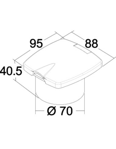 Box doccia New Edge bianco tubo PVC...