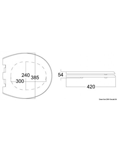 Copriwater legno Silence Plus per Wc...