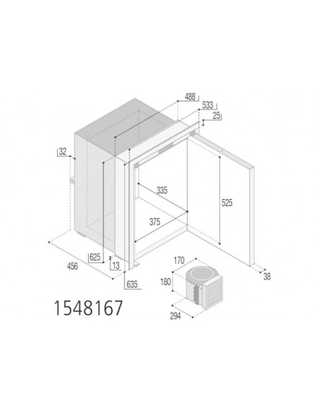 Frigoriferi VF Inox Compressore Esterno