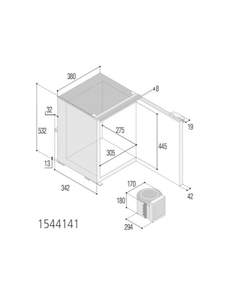 Frigoriferi VF Compressore Esterno