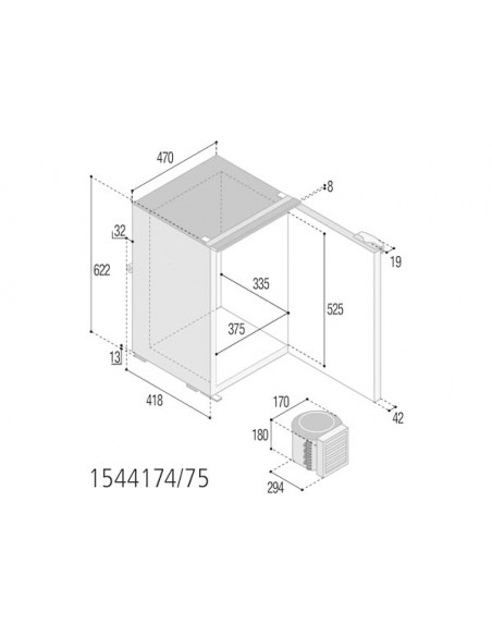 Frigoriferi VF Compressore Esterno