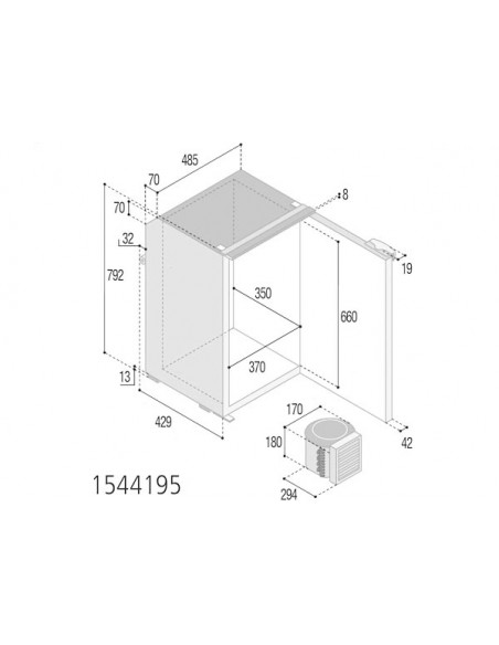 Frigoriferi VF Compressore Esterno