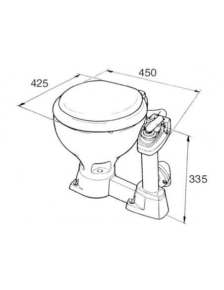 WC - Toilet Manuale Jabsco Compact